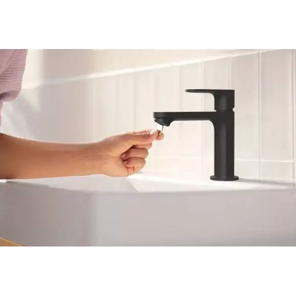 Змішувач для умивальника Hansgrohe Rebris S 110 CoolStart Matt Black 72520000 (чорний матовий), Колір виробника: чорний матовий, фото , изображение 3