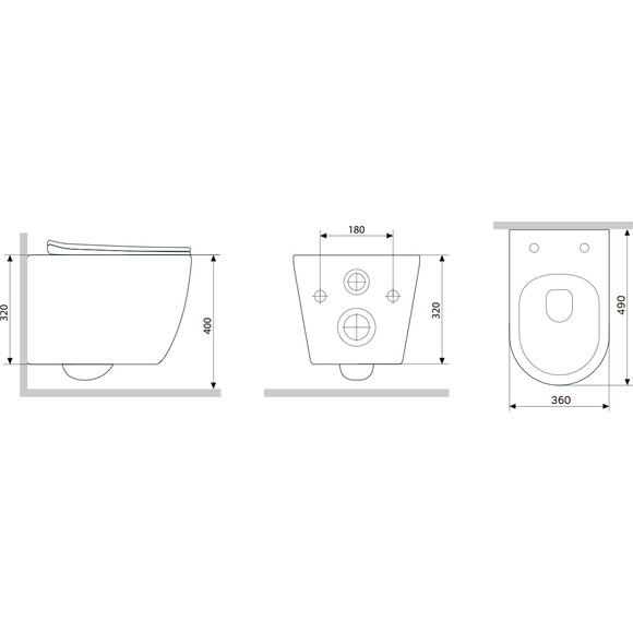 Безободковый подвесной унитаз Am.Pm X-Joy S C85A1703SC (с сиденьем), фото 12