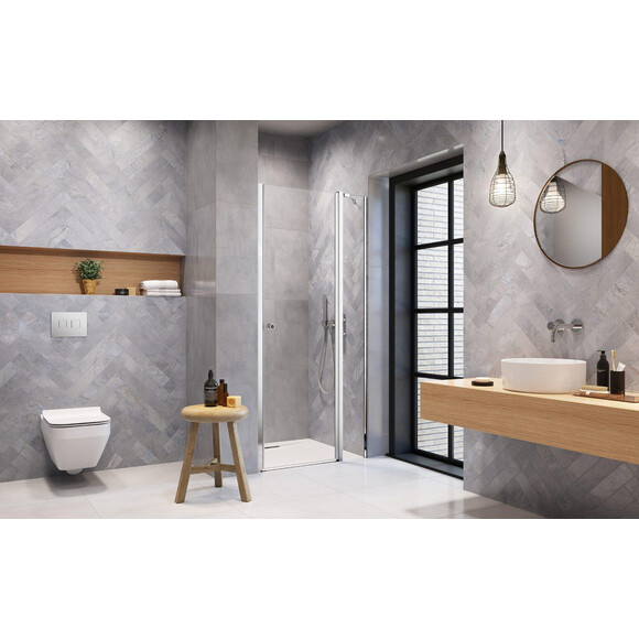 Душові двері Radaway Eos DWJ II Chrome 13799442-01R (100 см, скло прозоре, хром, праві), фото , изображение 2