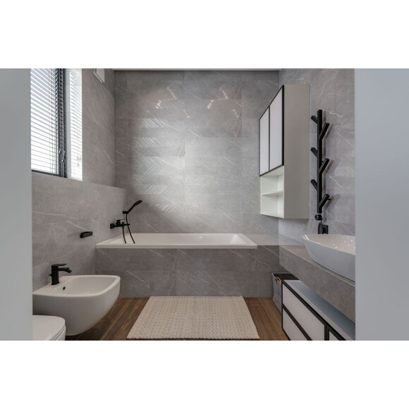 Водяной полотенцесушитель Genesis Aqua Albero GA-3801 (240x1000, черный матовый, белый, графит), Доступные размеры: 240 x 1000, фото 5