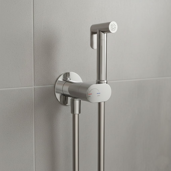 Гигиенический душ со смесителем Devit Flow 550539C (скрытого монтажа, хром), Цвет производителя: хром, фото 2