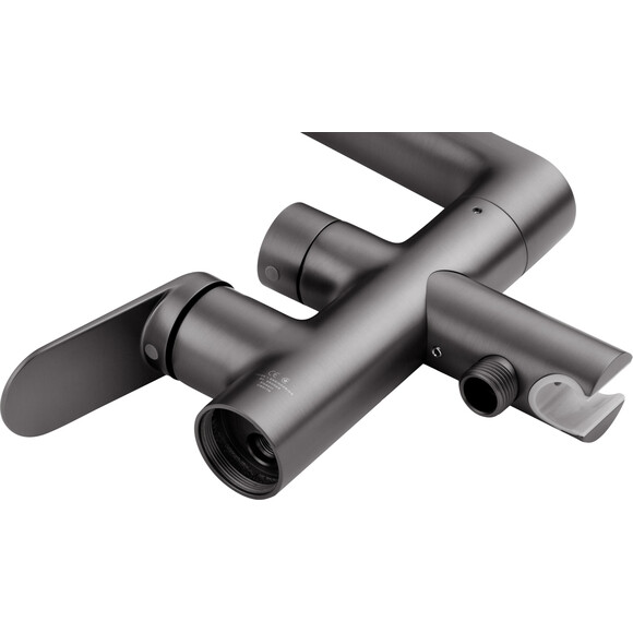 Змішувач для ванни Kroner Element Graphite 211339-5301 (графіт, підлоговий), Колір виробника: графіт, фото , изображение 4