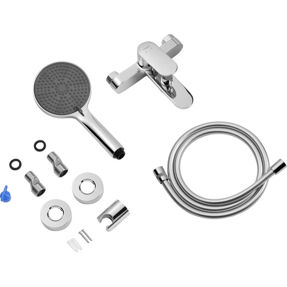 Комплект змішувачів для ванної кімнати Kroner Element 211801-0101 (хром), Колір виробника: хром, фото , изображение 6