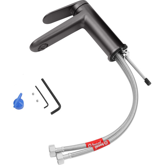 Комплект змішувачів для ванної кімнати Kroner Element 211801-5301 (графіт), Колір виробника: графіт, фото , изображение 14