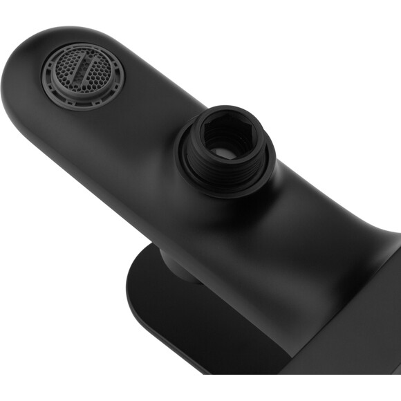 Комплект змішувачів для ванної кімнати Kroner Element 211801-3801 (чорний матовий), Колір виробника: чорний матовий, фото , изображение 5