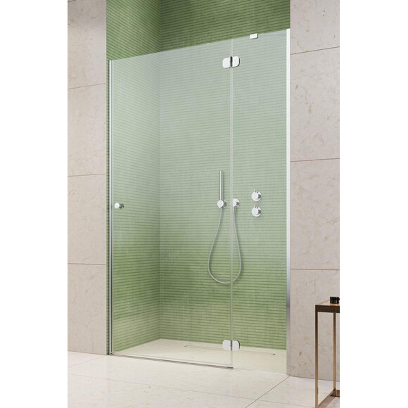 Душевые двери Radaway Torrenta DWJ Chrome 132000-01-01 (90 см, стекло прозрачное, петли хром, правые), Доступные размеры: 90 R, Цвет производителя: прозрачное стекло, отделка хром, Расположение проема (входа): слева, фото 