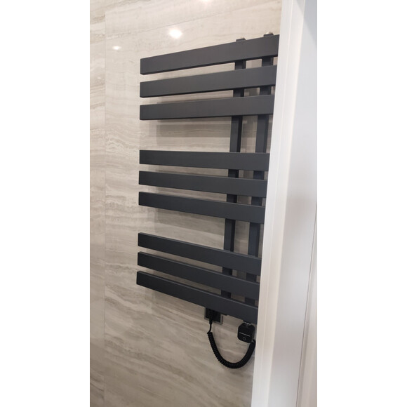 Водяной полотенцесушитель Genesis Aqua Magnum GA-1303 (500x1200, черный матовый, белый, графит), Доступные размеры: 500 x 1200, Подключение полотенцесушителя: нижнее, фото 3