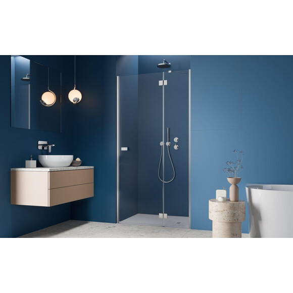 Душевые двери Radaway Garda DWJ Chrome 10710080-01-01R (80 см, стекло прозрачное, хром, правые), Доступные размеры: 80 R, Цвет производителя: прозрачное стекло, отделка хром, Расположение проема (входа): слева, фото 2