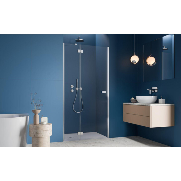 Душевые двери Radaway Garda DWJ Chrome 10710110-01-01L (110 см, стекло прозрачное, хром, левые), Доступные размеры: 110 L, Цвет производителя: прозрачное стекло, отделка хром, Расположение проема (входа): справа, фото 2