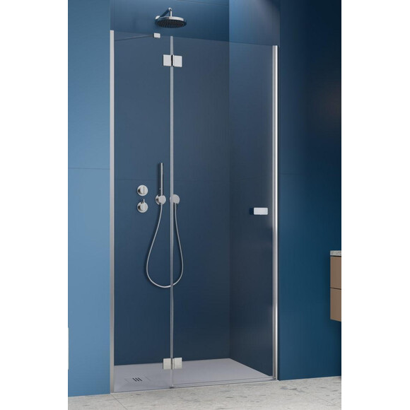 Душевые двери Radaway Garda DWJ Chrome 10710110-01-01L (110 см, стекло прозрачное, хром, левые), Доступные размеры: 110 L, Цвет производителя: прозрачное стекло, отделка хром, Расположение проема (входа): справа, фото 