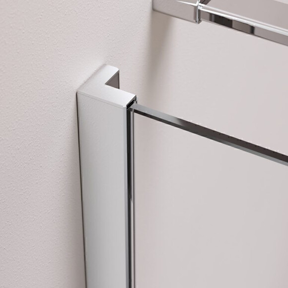 Душевые двери Radaway Garda DWJ Chrome 10710110-01-01L (110 см, стекло прозрачное, хром, левые), Доступные размеры: 110 L, Цвет производителя: прозрачное стекло, отделка хром, Расположение проема (входа): справа, фото 6