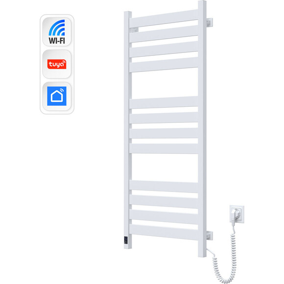 Електрична рушникосушарка Navin Largo Sensor Wi-Fi 12-844055-5012 (500x1200, біла, права, сенсорна, з таймером), Доступні розміри: 500 x 1200, Колір виробника: білий глянець, Підключення рушникосушарки: праве, фото , изображение 3