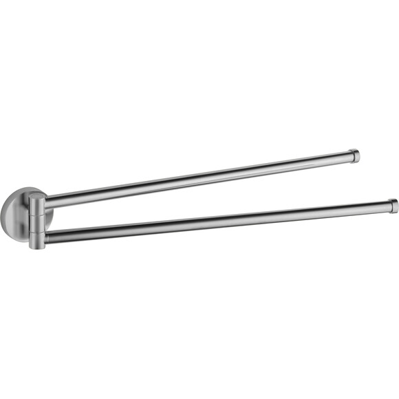 Полотенцедержатель VBI Venus Nickel VBI-040018NI (никель, двойной, поворотный), Цвет производителя: никель, фото 