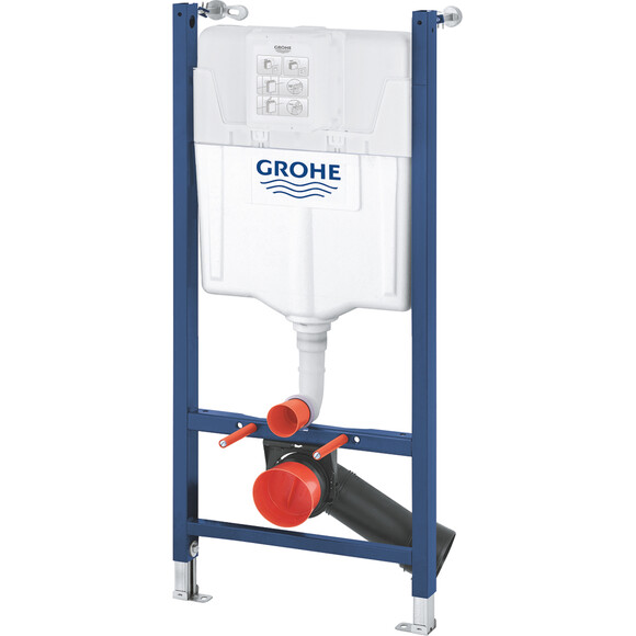 Комплект унитаз с инсталляцией 3 в 1 38971966243KA51R: безободковый подвесной унитаз Kroner Armada WHI513636 + система инсталляции для унитаза Grohe QuickFix Solido 38971000 + клавиша смыва Grohe QuickFix Even 389662430, фото 6