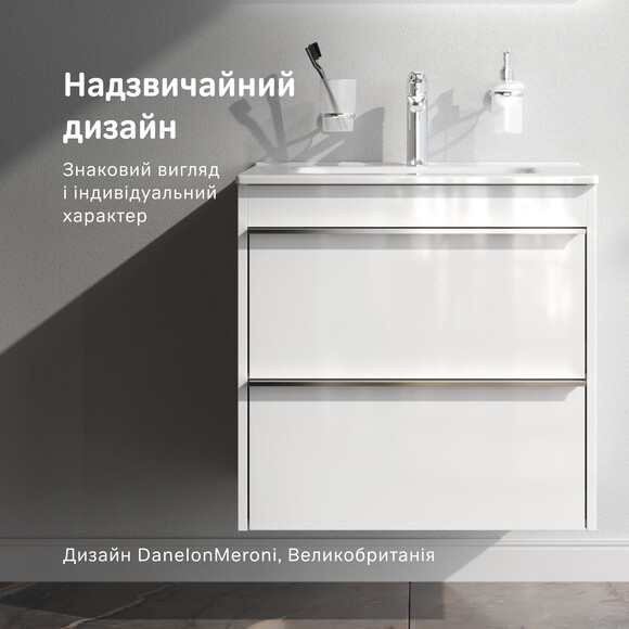 Тумба з раковиною Am.Pm X-Joy MTA-FHX0552WG-WCC0552WG (55 см, біла глянсова, підвісна), Доступні розміри: 55, Колір виробника: білий глянець, фото , изображение 4
