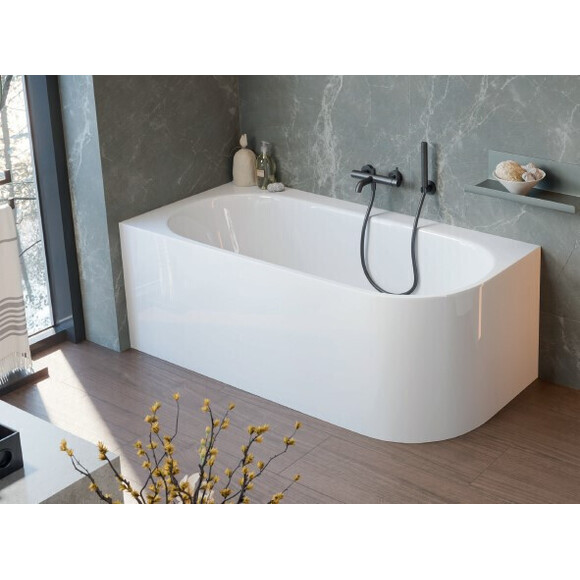 Акрилова ванна Radaway Vanesa Slim WA1-71-180x080L (180x80 см, ліва, з ніжками та сифоном), Доступні розміри: 180 x 80 L, фото 