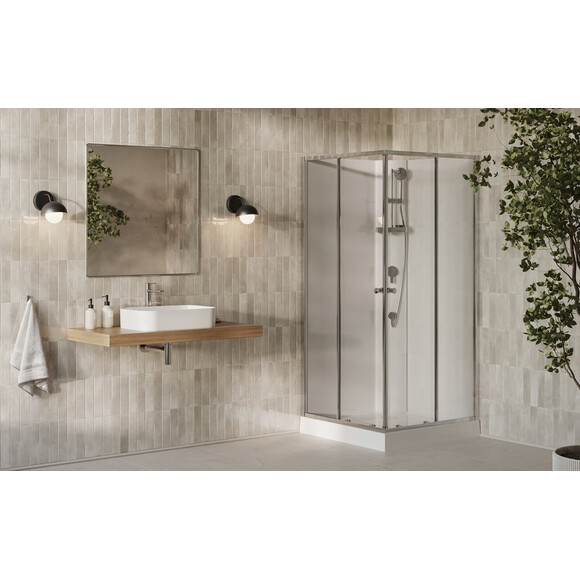 Душовий бокс Ravak X-Point Slim BOXSRV2 (X82277311Z1F, 90x90 см, скло прозоре, профіль хром, з піддоном), Колір виробника: хром, фото , изображение 2