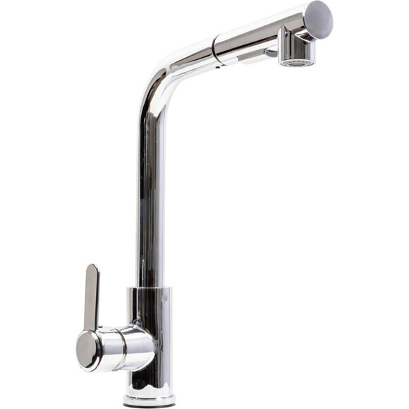 Змішувач для кухні Platinum FC-1 Polished (SP000043047, хром, з висувною лійкою), Колір виробника: хром, фото 