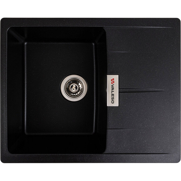 Мийка для кухні Valeso Zirkone 6250 (SP000047166, 62х50 см, чорний металік), Колір виробника: чорний металік, фото 