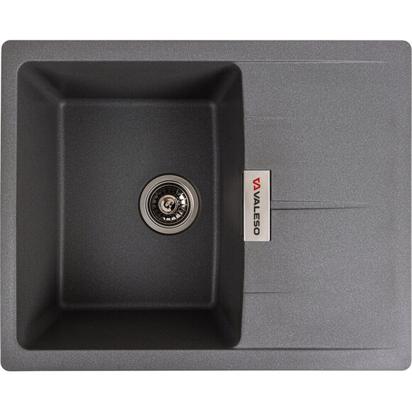 Мийка для кухні Valeso Zirkone 6250 (SP000047147, 62х50 см, сірий мусон), Колір виробника: сірий мусон, фото 