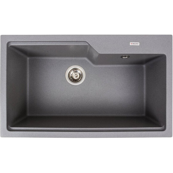 Мийка для кухні Valeso Nika 7545 (SP000046046, 75х45 см, сірий мусон), Колір виробника: сірий мусон, фото , изображение 2