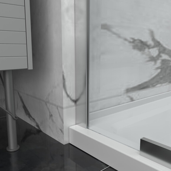 Душова кабіна Domospa by Ravak Elegance ESDPS-120/90 (RKUC500019, 120x90 см, скло прозоре, профіль хром), Доступні розміри: 120 x 90, Колір виробника: прозоре скло, обробка хром, фото , изображение 5