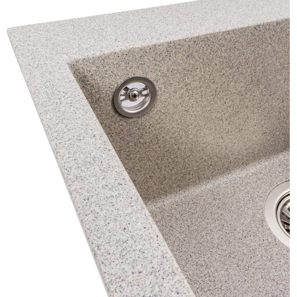 Мийка для кухні Valeso Galax 5050 (SP000049381, 50х50 см, сіра матова), Колір виробника: сірий матовий, фото , изображение 4