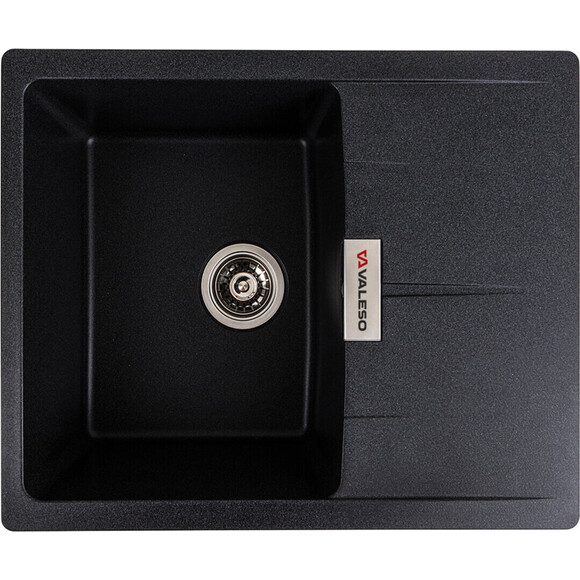 Мойка для кухни Valeso Zirkone 6250 (SP000047399, 62х50 см, карбон), Цвет производителя: карбон, фото 