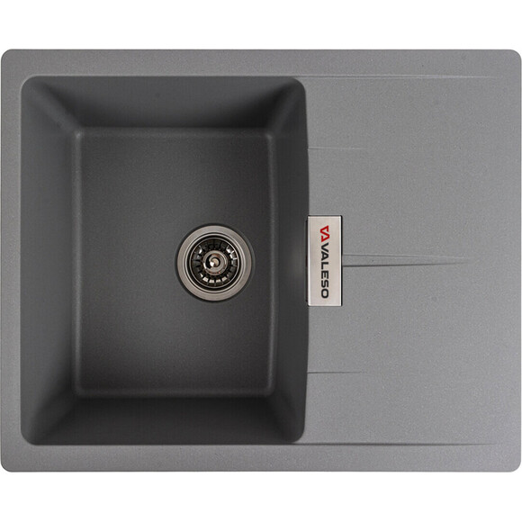 Мийка для кухні Valeso Zirkone 6250 (SP000047067, 62х50 см, сірий металік), Колір виробника: сірий металік, фото 