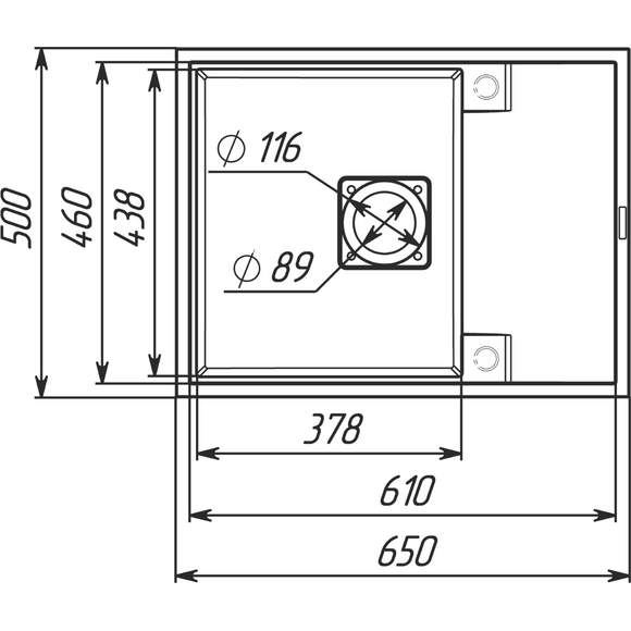 Мийка для кухні Valeso Esteris 6550 (SP000051509, 65х50 см, карбон), Колір виробника: карбон, фото , изображение 8