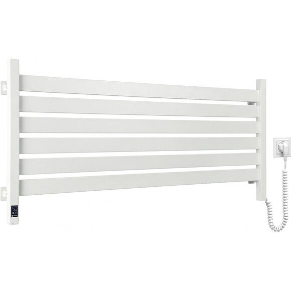 Електрична рушникосушарка Navin Largo Sensor Wi-Fi 12-844055-1150 (1100x500, білий оксамит, права, сенсорна, з таймером), фото 