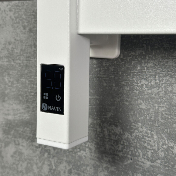 Електрична рушникосушарка Navin Largo Sensor Wi-Fi 12-844055-1150 (1100x500, білий оксамит, права, сенсорна, з таймером), фото , изображение 3