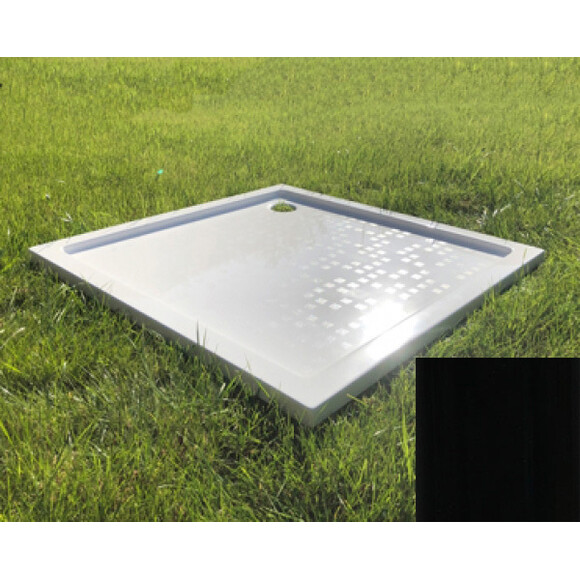 Душевой поддон Snail Лаура Black Glossy 138A200 (90x90 см, черный глянцевый), Доступные размеры: 90 x 90, Цвет производителя: черный глянец, фото 2