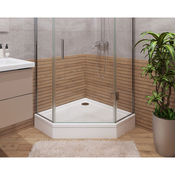 Душевой поддон Snail Белла White Glossy 146A100 (80x80 см, белый глянцевый), Доступные размеры: 80 x 80, Цвет производителя: белый глянец, фото 4