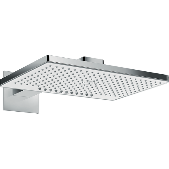 Верхній душ Hansgrohe Rainmaker Select 460 White/Chrome 24005400 (білий/хром, 2 режими струменя, з кронштейном), фото 
