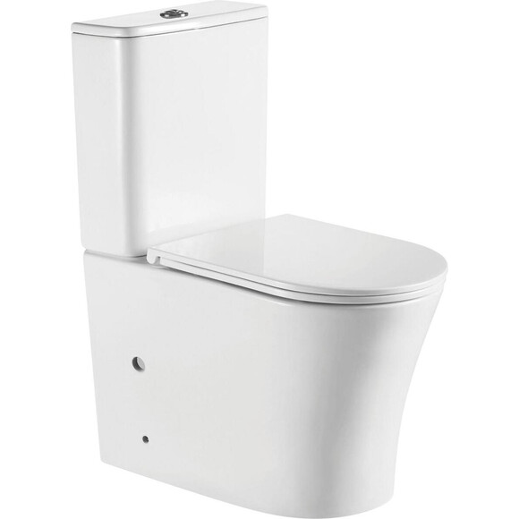 Безобідковий унітаз-компакт Koller Pool Pure Tornado 3.0 (1866560199, воронкоподібний, з сидінням), фото 