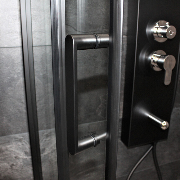 Душевая кабина Dusel EF-182B Black Matt 518291 (90x90 см, стекло прозрачное, профиль черный матовый), фото 6