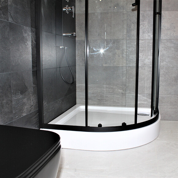 Душевая кабина Dusel EF-182B Black Matt 518291 (90x90 см, стекло прозрачное, профиль черный матовый), фото 9