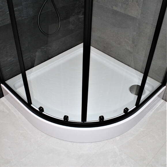 Душевая кабина Dusel EF-182B Black Matt 518291 (90x90 см, стекло прозрачное, профиль черный матовый), фото 10