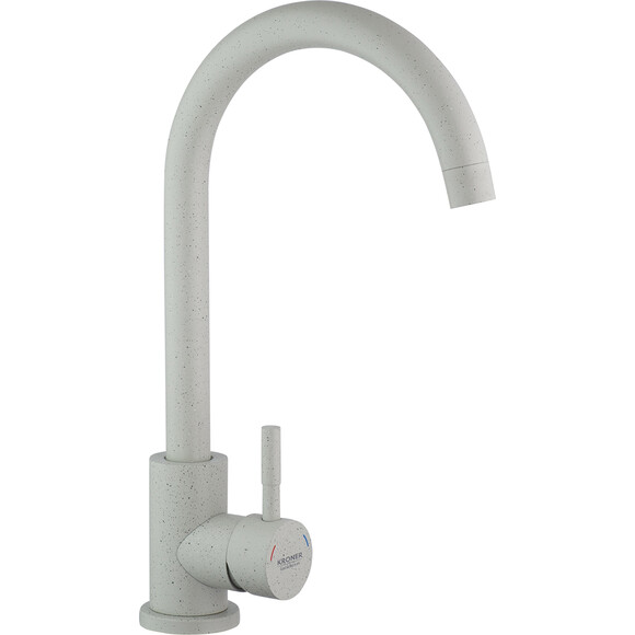 Змішувач для кухні Kroner KRP Edelstahl Klassisch GRA035 (сірий матовий), Колір виробника: сірий матовий, фото 