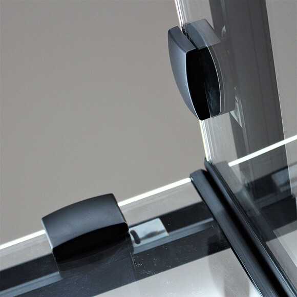 Душевая кабина Dusel DSL194B Black Matt 519411 (100x100 см, стекло прозрачное, профиль черный матовый), Доступные размеры: 100 x 100, Цвет производителя: прозрачное стекло, отделка черная матовая, фото 8