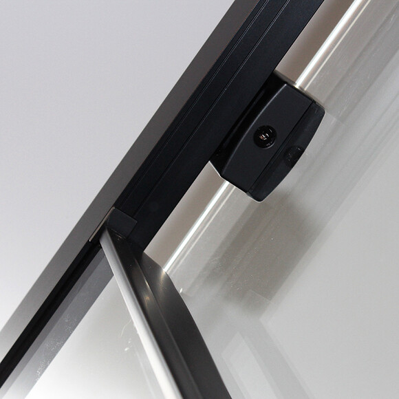 Душевая кабина Dusel DSL194B Black Matt 519411 (100x100 см, стекло прозрачное, профиль черный матовый), Доступные размеры: 100 x 100, Цвет производителя: прозрачное стекло, отделка черная матовая, фото 5