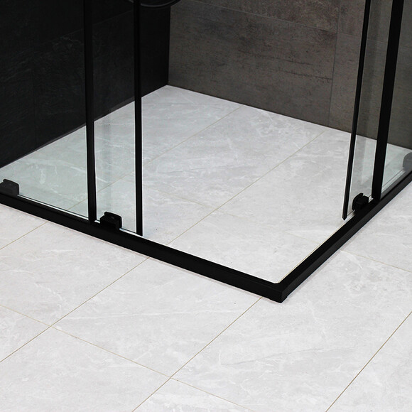 Душевая кабина Dusel DSL194B Black Matt 519411 (100x100 см, стекло прозрачное, профиль черный матовый), Доступные размеры: 100 x 100, Цвет производителя: прозрачное стекло, отделка черная матовая, фото 4