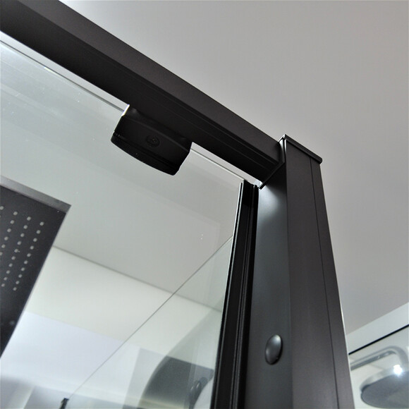 Душевая кабина Dusel DSL191B+195B Black Matt 519128 (120x80 см, стекло прозрачное, профиль черный матовый), фото 4