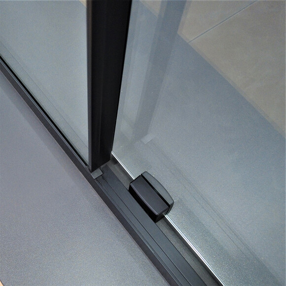 Душевая кабина Dusel DSL191B+195B Black Matt 519128 (120x80 см, стекло прозрачное, профиль черный матовый), фото 2