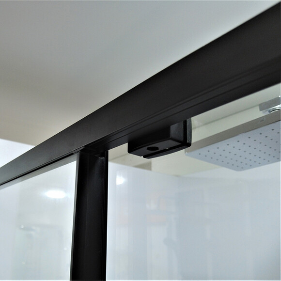 Душевая кабина Dusel DSL191B+195B Black Matt 519128 (120x80 см, стекло прозрачное, профиль черный матовый), фото 3