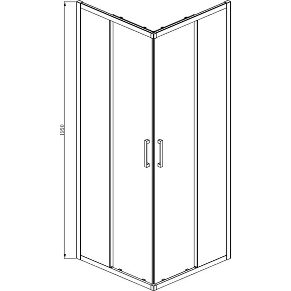 Душевая кабина Dusel А-513H 551318 (80x80 см, стекло прозрачное, профиль хром), Доступные размеры: 80 x 80, Цвет производителя: прозрачное стекло, отделка хром, фото 6