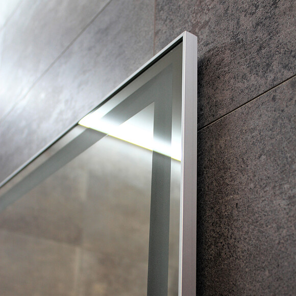 Зеркало для ванной комнаты Dusel DE-M0061S1 Silver 600626 (100x75 см, серебро, с LED-подсветкой и антизапотеванием), Доступные размеры: 100 x 75, Цвет производителя: серебро, фото 7
