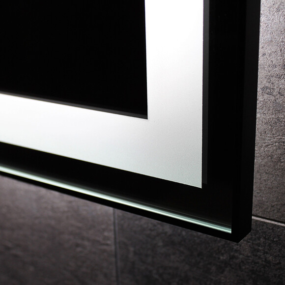 Зеркало для ванной комнаты Dusel DE-M0061S1 Black 600612 (90x70 см, черное, с LED-подсветкой и антизапотеванием), Доступные размеры: 90 x 70, Цвет производителя: черный, фото 4