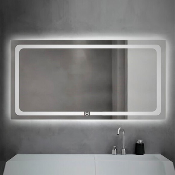 Зеркало для ванной комнаты Dusel DE-M3001 600629 (80x65 см, с LED-подсветкой и антизапотеванием), Доступные размеры: 80 x 65, фото 3